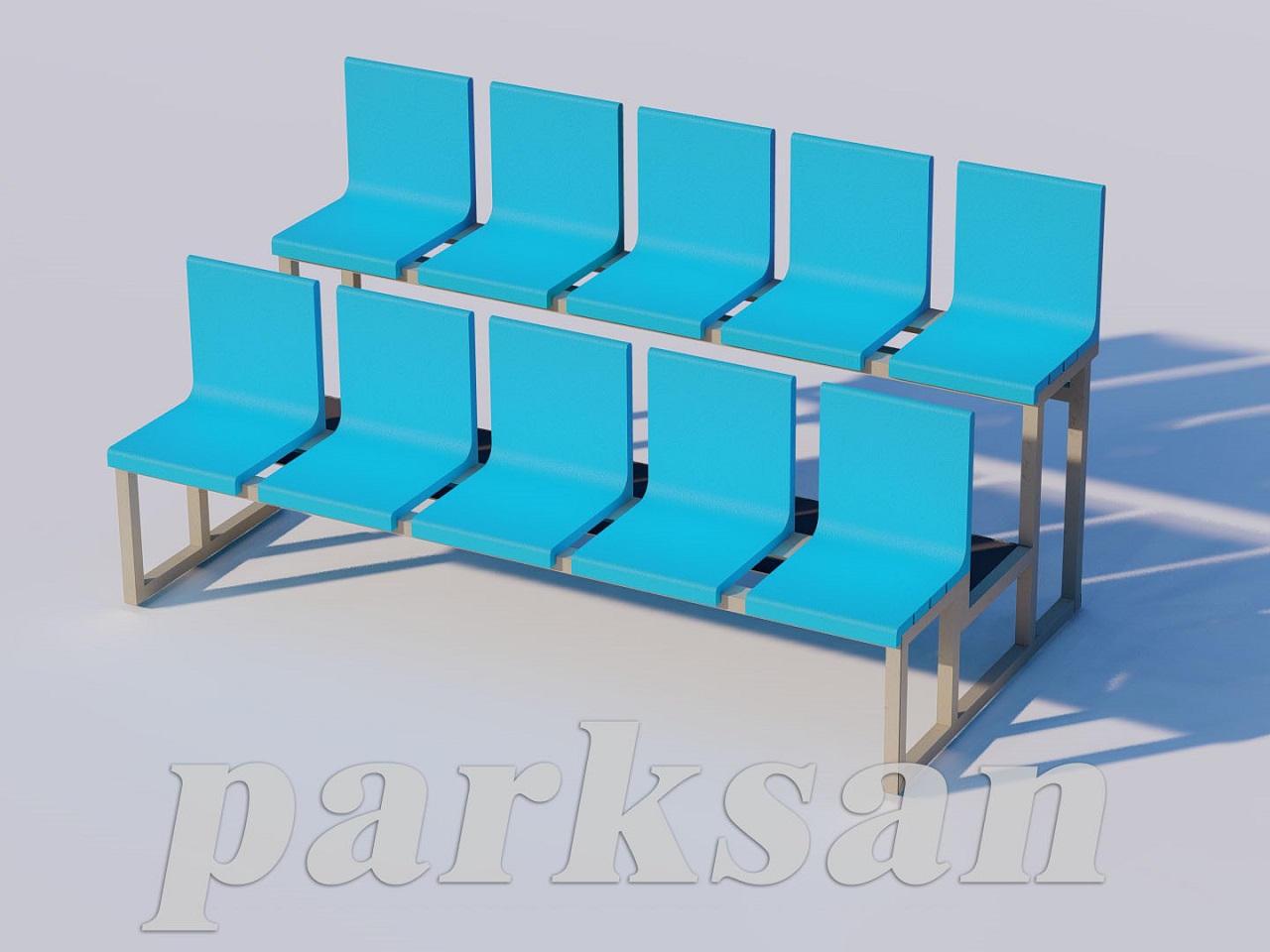 Tribün Oturma Grupları / Plastik Tribün Oturma Grubu (10 Kişilik) - 60716