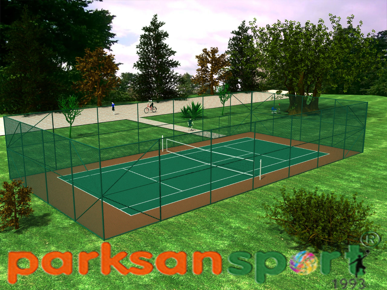 Spor Sahaları & Çok Amaçlı Spor Sahaları Yapımı / Standart Tenis Sahası - 60130